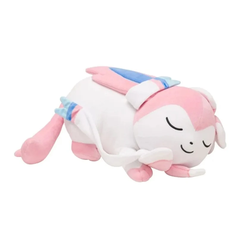 Pokemon original Eeveelution großes schlafendes Sylveon & Psiana & Nachtara & Folipurba Plüschtier Stofftier Puppe Puppe
