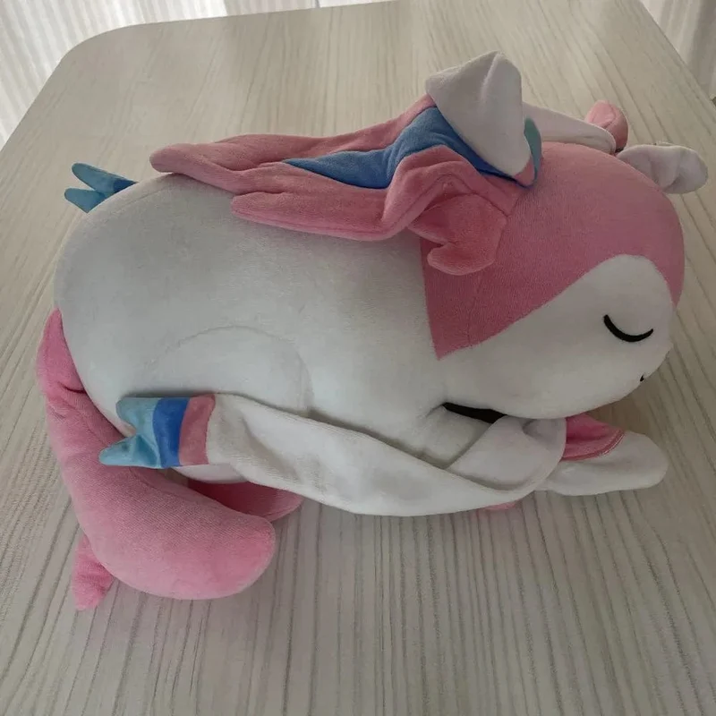 Pokemon original Eeveelution großes schlafendes Sylveon & Psiana & Nachtara & Folipurba Plüschtier Stofftier Puppe Puppe