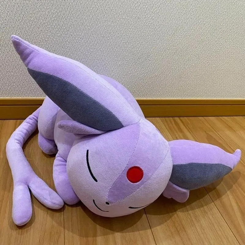 Pokemon original Eeveelution großes schlafendes Sylveon & Psiana & Nachtara & Folipurba Plüschtier Stofftier Puppe Puppe