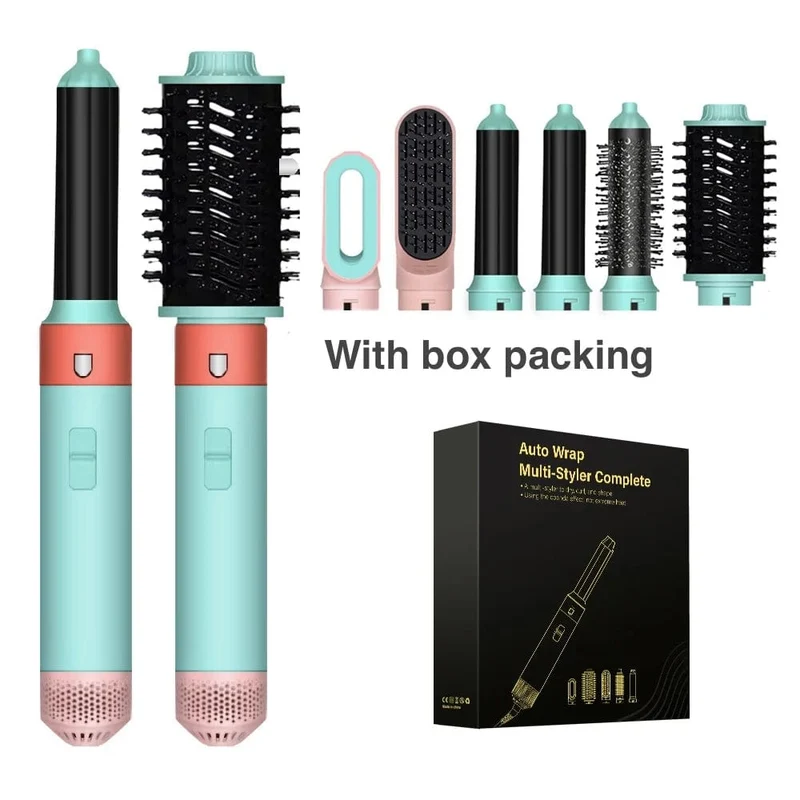 6-in-1-Multistyler, Haartrockner im neuen Design, 6-in-1-Haarstyler mit Lockenstab, Heißluftbürste, Styling-Tool, MultiStyler