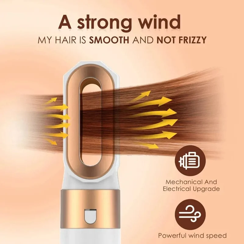 Professioneller Air Hair Styler 5 in 1 Geräuscharmer Haarglätter zum Locken und Trocknen der Haare 1000 W Heißluftbürsten