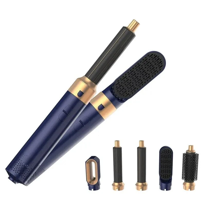 Professioneller Air Hair Styler 5 in 1 Geräuscharmer Haarglätter zum Locken und Trocknen der Haare 1000 W Heißluftbürsten