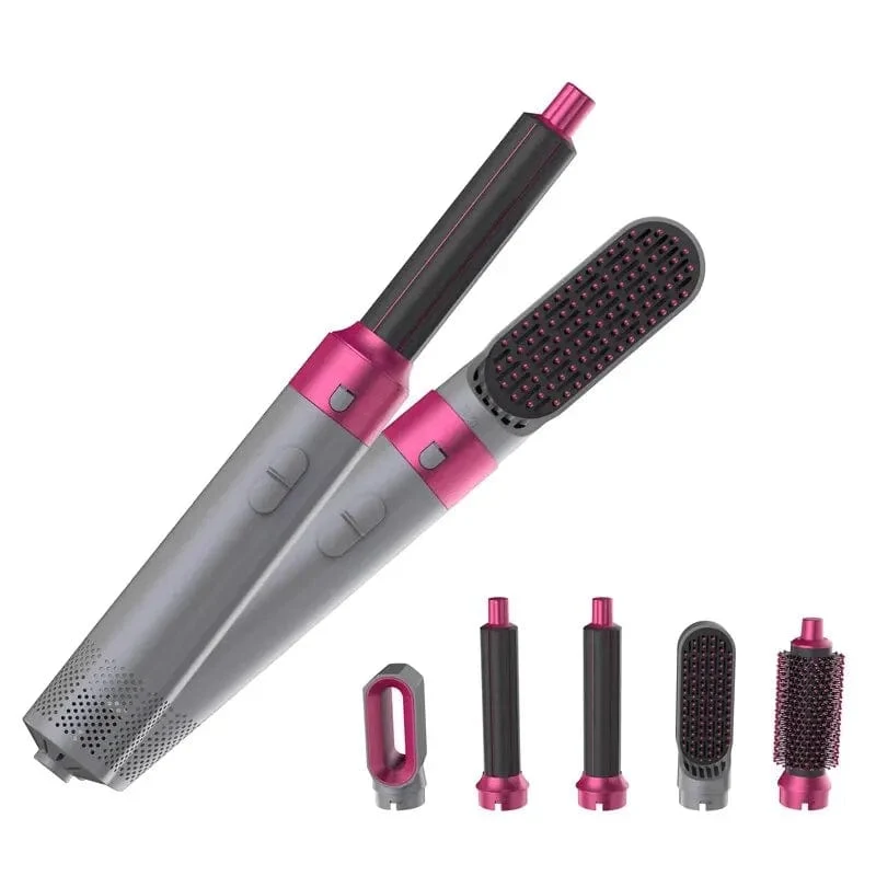 Professioneller Air Hair Styler 5 in 1 Geräuscharmer Haarglätter zum Locken und Trocknen der Haare 1000 W Heißluftbürsten