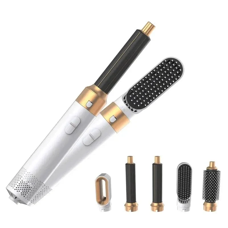 Professioneller Air Hair Styler 5 in 1 Geräuscharmer Haarglätter zum Locken und Trocknen der Haare 1000 W Heißluftbürsten