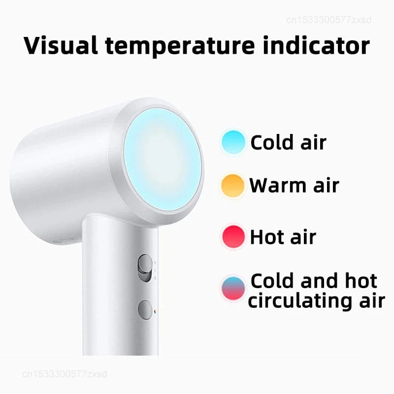 Elektrischer Haartrockner Xiaomi Mijia H501, Hochgeschwindigkeits-Negativionen, 110,000 U/min, professionelle Pflege, Windgeschwindigkeit 62 m/s, 1600 W, schnelles Trocknen