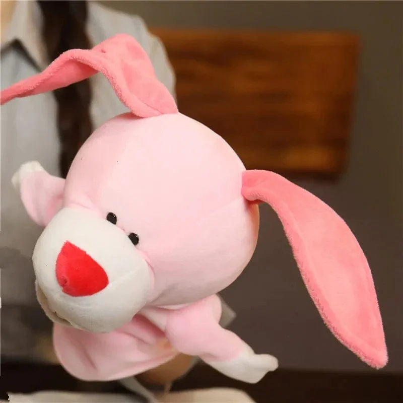 Gefüllte Plüschtiere Spielzeug Hand Finger Story Puppet Kawaii Puppen Pädagogisches Baby Spielzeug Löwe Elefant Hase Affe Kinder Geschenk