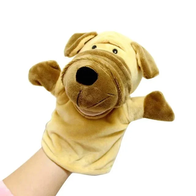 Gefüllte Plüschtiere Spielzeug Hand Finger Story Puppet Kawaii Puppen Pädagogisches Baby Spielzeug Löwe Elefant Hase Affe Kinder Geschenk