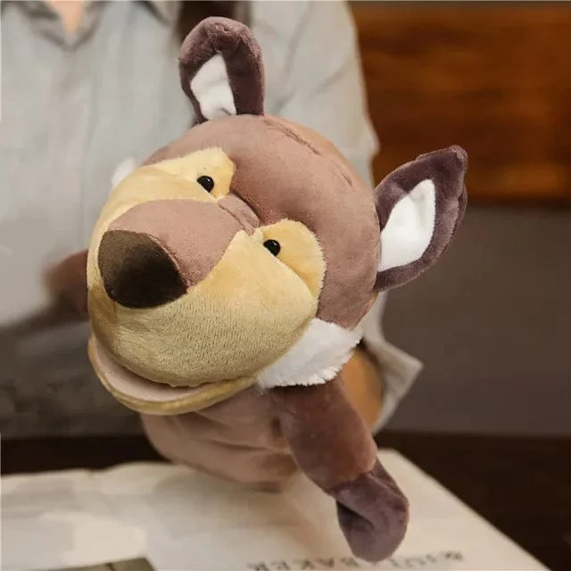 Gefüllte Plüschtiere Spielzeug Hand Finger Story Puppet Kawaii Puppen Pädagogisches Baby Spielzeug Löwe Elefant Hase Affe Kinder Geschenk