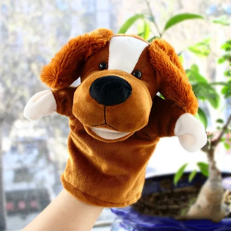 Gefüllte Plüschtiere Spielzeug Hand Finger Story Puppet Kawaii Puppen Pädagogisches Baby Spielzeug Löwe Elefant Hase Affe Kinder Geschenk