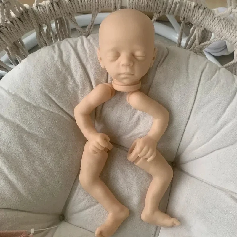 15 zoll Bebe Reborn Kit Segen Schlafen Neugeborenen Baby DIY Unlackiert Reborn Blank Puppe Teile Muñecas Kit Reborn кукла реборн