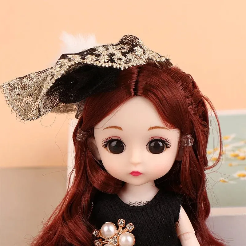 Mini 16cm BJD Puppe 13 Bewegliche Gelenke Mädchen Puppe 3D Großen Augen 1/12 Mode Prinzessin Puppe DIY Ankleide Spielzeug Puppe Mit Kleidung Geschenk