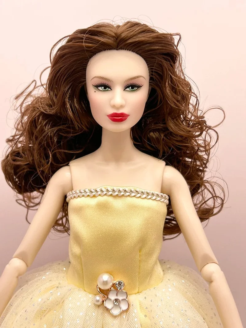 Europäische Mode Schwarz Spitze Goldene Kleid Set für 30cm 1/6 Anime BJD Puppe Kleidung Zubehör Mädchen DIY Spielzeug Geburtstag Geschenke