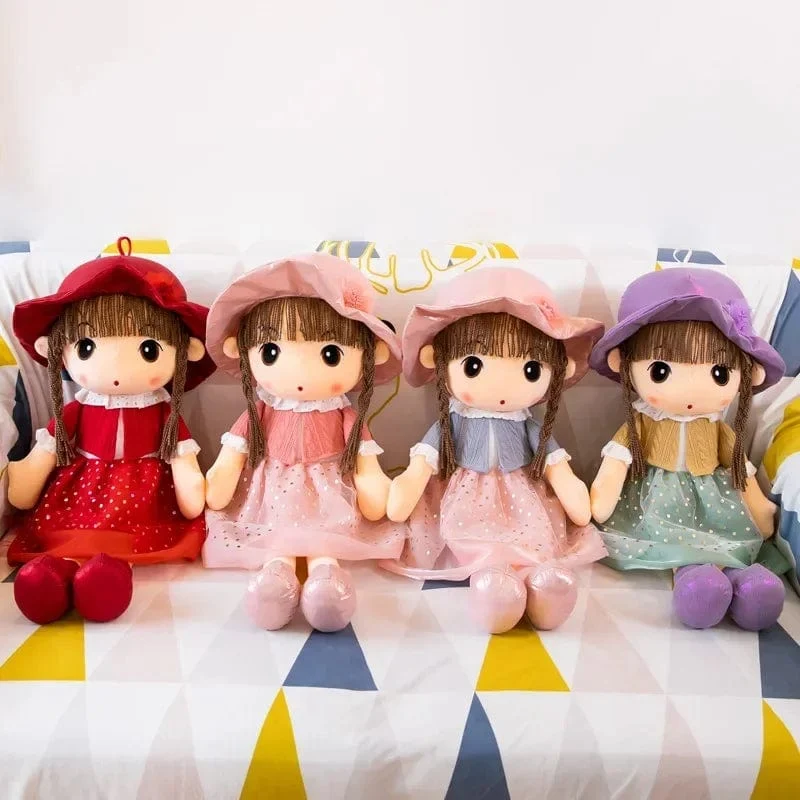 45 cm großes Plüschtier, ideales Geburtstagsgeschenk für Mädchen und Kinder, süße Stoffpuppe für Hochzeiten, niedliches Stofftier für Mädchen und Jungen