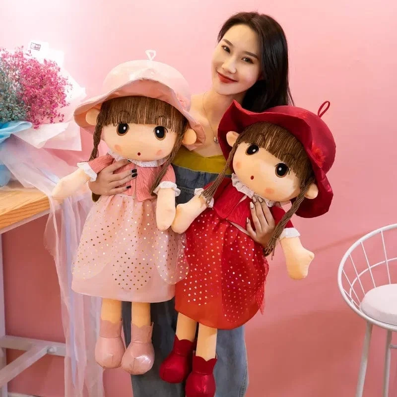 45 cm großes Plüschtier, ideales Geburtstagsgeschenk für Mädchen und Kinder, süße Stoffpuppe für Hochzeiten, niedliches Stofftier für Mädchen und Jungen