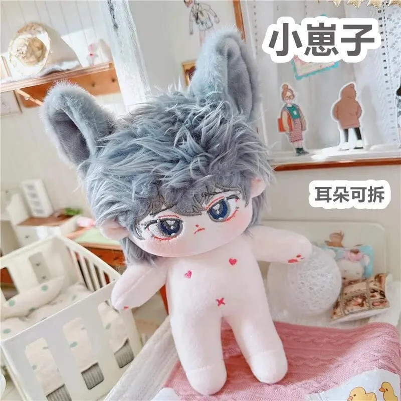 20 cm IDol Puppenskelett Keine Attribute Stern Plüsch Baumwollpuppen Süße lange gebratene Haare Lockiges Haar Spielzeug Fans Sammlung Kinder Geschenk