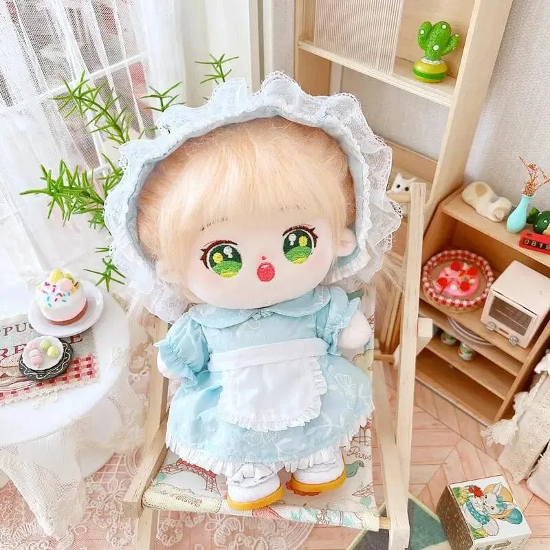 20 cm IDol Puppenskelett Keine Attribute Stern Plüsch Baumwollpuppen Süße lange gebratene Haare Lockiges Haar Spielzeug Fans Sammlung Kinder Geschenk