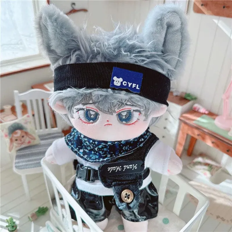 20 cm IDol Puppenskelett Keine Attribute Stern Plüsch Baumwollpuppen Süße lange gebratene Haare Lockiges Haar Spielzeug Fans Sammlung Kinder Geschenk