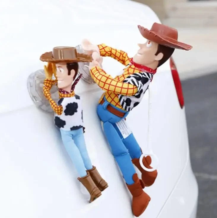 Heißer Toy Story Sherif Woody Buzz Lightyear Auto Puppen Plüsch Spielzeug Außerhalb Hängen Spielzeug Nette Auto Zubehör Auto Dekoration 25/35/45 CM