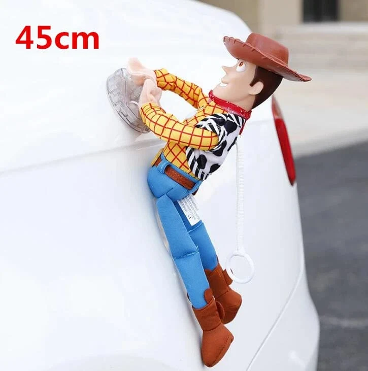 Heißer Toy Story Sherif Woody Buzz Lightyear Auto Puppen Plüsch Spielzeug Außerhalb Hängen Spielzeug Nette Auto Zubehör Auto Dekoration 25/35/45 CM