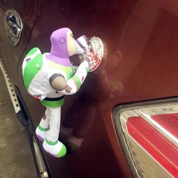 Heißer Toy Story Sherif Woody Buzz Lightyear Auto Puppen Plüsch Spielzeug Außerhalb Hängen Spielzeug Nette Auto Zubehör Auto Dekoration 25/35/45 CM