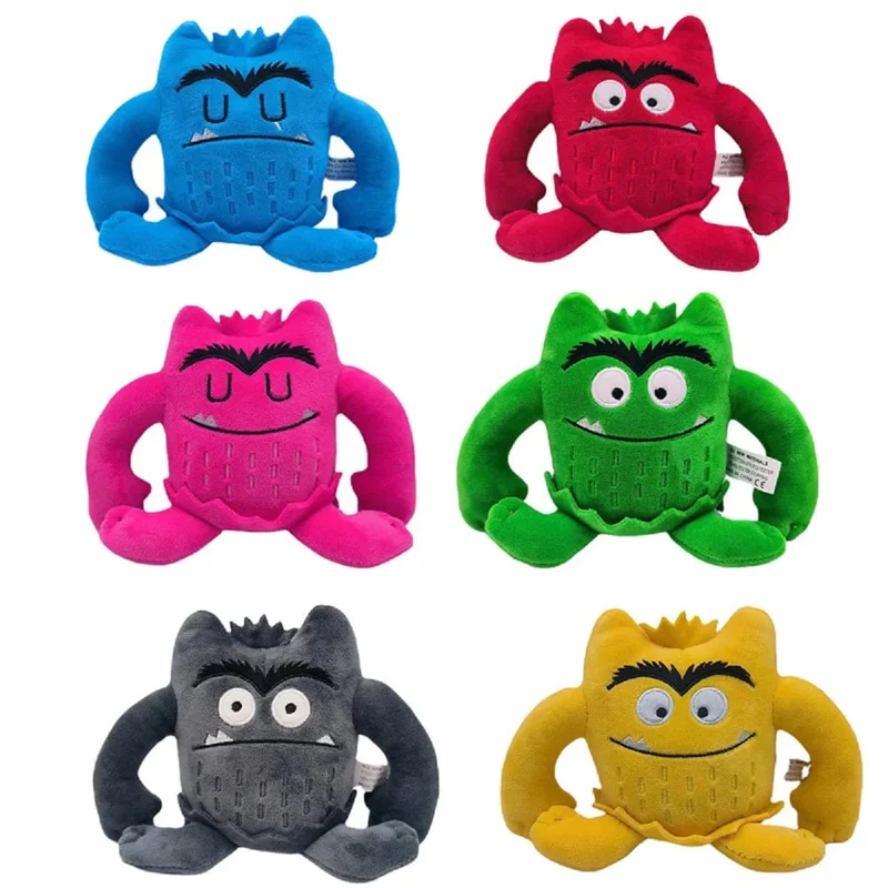 6 teile/satz 6 Farben Kawaii Die Farbe Monster Plüsch Puppe Kinder Monster Farbe Emotion Plushie Stofftier Für Kinder Geburtstag geschenke