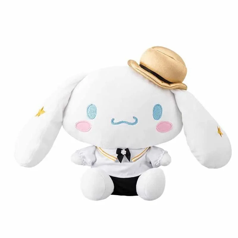 25CM Neues Sanrio Kawaii Black Gold Series Plüsch Stofftier Weiches Kissen Süßes Kuromi Hello Kitty Geburtstagsgeschenk Kinderspielzeug