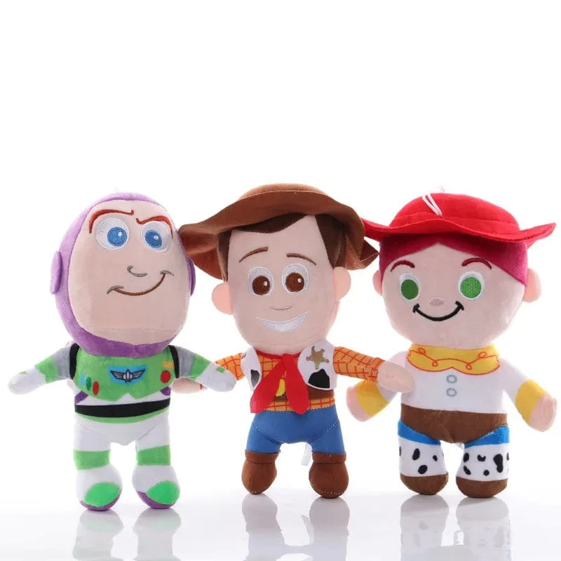 Disney Toy Story 4 Woody Jessie Buzz Lightyear Plüschtier Cartoon Anime Gefüllte Woody Puppen Schlüsselbund Tasche Anhänger Kinder Weihnachtsgeschenke