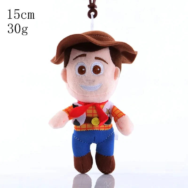 Disney Toy Story 4 Woody Jessie Buzz Lightyear Plüschtier Cartoon Anime Gefüllte Woody Puppen Schlüsselbund Tasche Anhänger Kinder Weihnachtsgeschenke