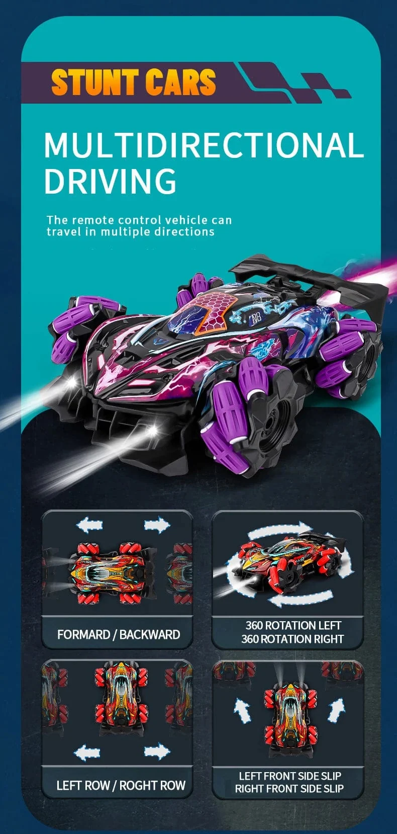 WLtoys F1 RC Drift-Auto mit Musik, LED-Leuchten, 2.4 G Handschuhgeste, Funkfernbedienung, Spray-Stunt-Autos, 4WD, elektrisches Kinderspielzeug