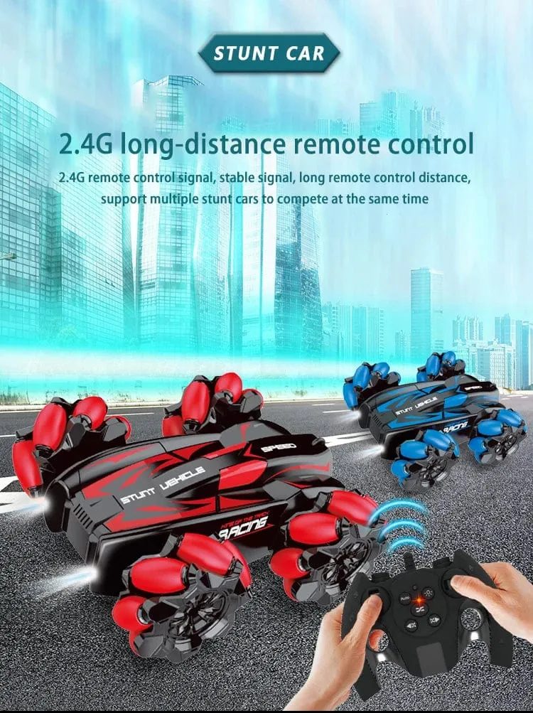 WLtoys F1 RC Drift-Auto mit Musik, LED-Leuchten, 2.4 G Handschuhgeste, Funkfernbedienung, Spray-Stunt-Autos, 4WD, elektrisches Kinderspielzeug