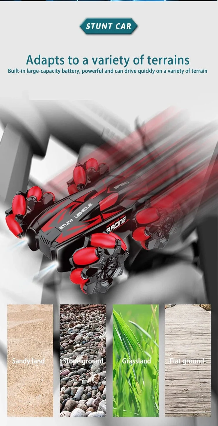 WLtoys F1 RC Drift-Auto mit Musik, LED-Leuchten, 2.4 G Handschuhgeste, Funkfernbedienung, Spray-Stunt-Autos, 4WD, elektrisches Kinderspielzeug