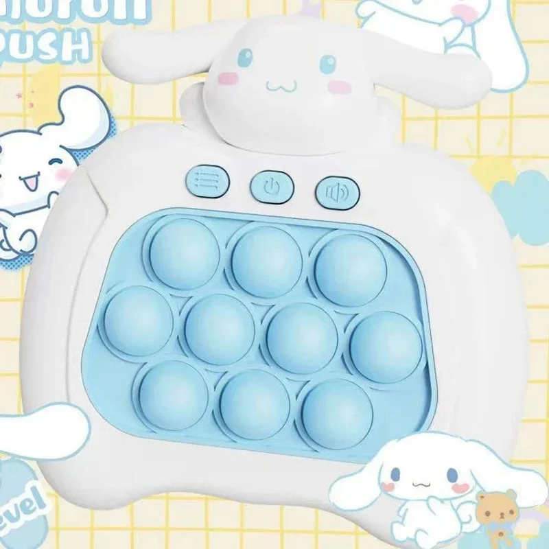 Lilo & Stitch Quick Push Game Pop Up Fidget Bubble Elektronisches Pop it Pro Spiel Licht Antistress Spielzeug für Erwachsene Kinder Geschenk mit Box