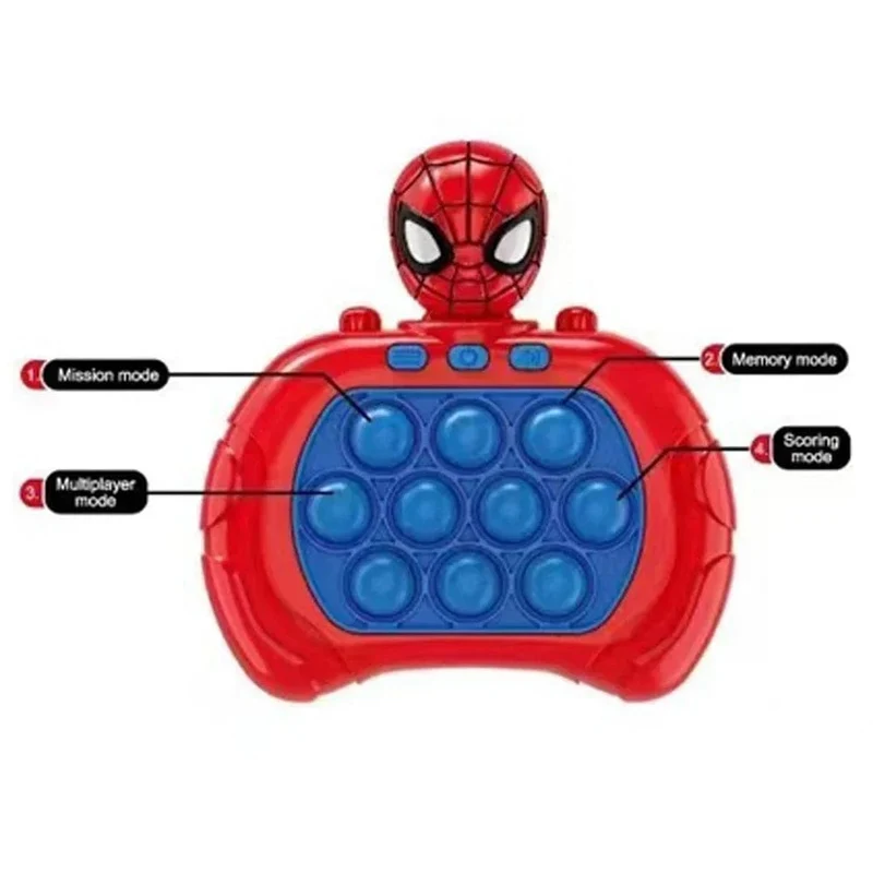 Lilo & Stitch Quick Push Game Pop Up Fidget Bubble Elektronisches Pop it Pro Spiel Licht Antistress Spielzeug für Erwachsene Kinder Geschenk mit Box