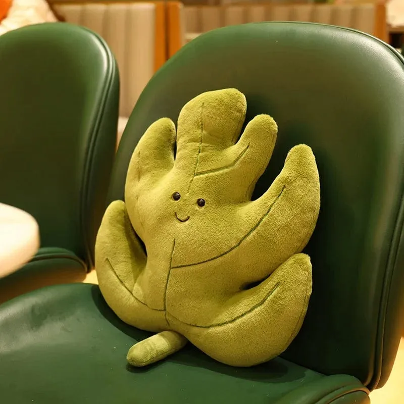 Kawaii Plüsch Blätter Kissen Kissen Spielzeug Weiche Ahorn Blatt Ginkgo Pflanze Volle Stofftiere Zimmer Weihnachten Urlaub Party Decor Geschenk
