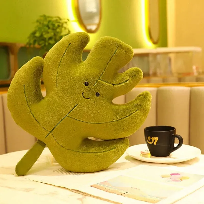 Kawaii Plüsch Blätter Kissen Kissen Spielzeug Weiche Ahorn Blatt Ginkgo Pflanze Volle Stofftiere Zimmer Weihnachten Urlaub Party Decor Geschenk
