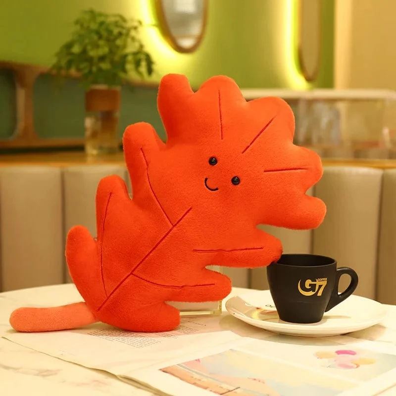 Kawaii Plüsch Blätter Kissen Kissen Spielzeug Weiche Ahorn Blatt Ginkgo Pflanze Volle Stofftiere Zimmer Weihnachten Urlaub Party Decor Geschenk
