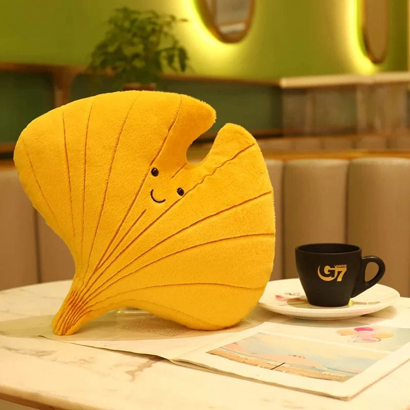 Kawaii Plüsch Blätter Kissen Kissen Spielzeug Weiche Ahorn Blatt Ginkgo Pflanze Volle Stofftiere Zimmer Weihnachten Urlaub Party Decor Geschenk