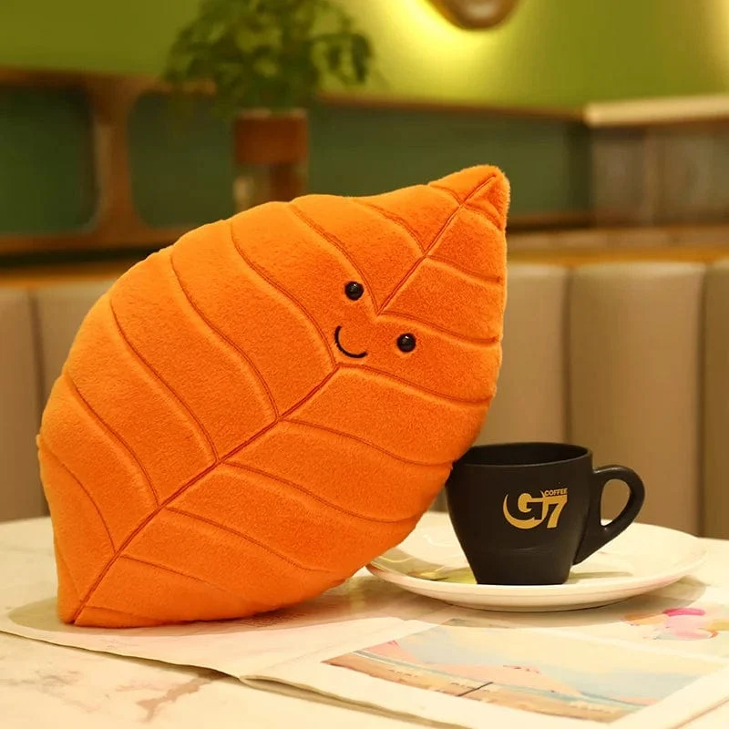 Kawaii Plüsch Blätter Kissen Kissen Spielzeug Weiche Ahorn Blatt Ginkgo Pflanze Volle Stofftiere Zimmer Weihnachten Urlaub Party Decor Geschenk
