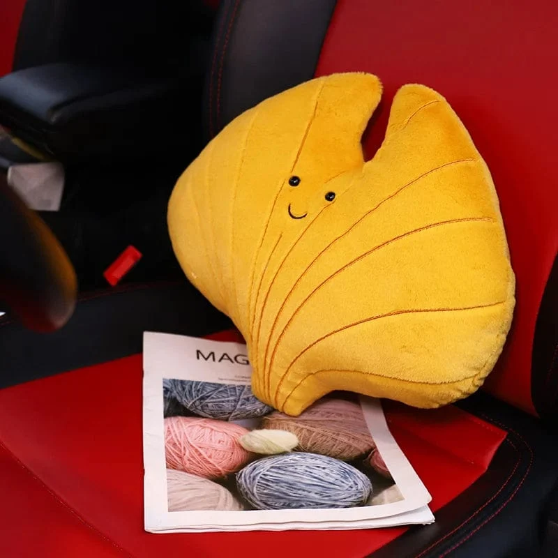 Kawaii Plüsch Blätter Kissen Kissen Spielzeug Weiche Ahorn Blatt Ginkgo Pflanze Volle Stofftiere Zimmer Weihnachten Urlaub Party Decor Geschenk