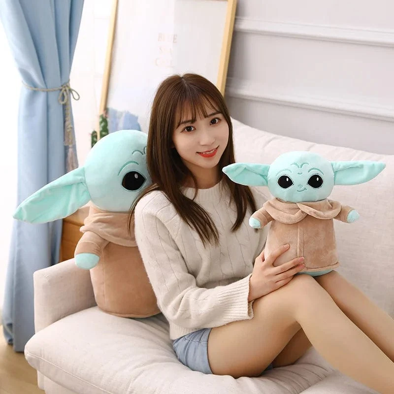 18 cm Disney Star Wars Anime Yoda Grogu Mandalorianer Figur Yoda Baby Puppen Modell Gefüllte Cartoon Yoda Schlüsselanhänger Kinderspielzeug Geschenke Deko
