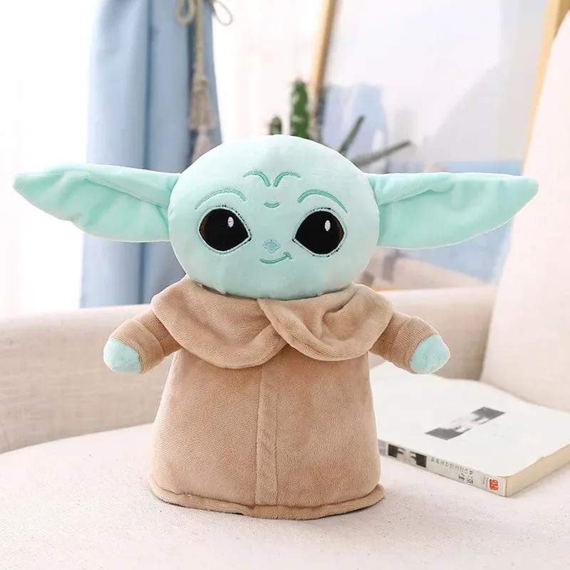 18 cm Disney Star Wars Anime Yoda Grogu Mandalorianer Figur Yoda Baby Puppen Modell Gefüllte Cartoon Yoda Schlüsselanhänger Kinderspielzeug Geschenke Deko