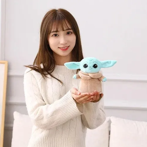 18 cm Disney Star Wars Anime Yoda Grogu Mandalorianer Figur Yoda Baby Puppen Modell Gefüllte Cartoon Yoda Schlüsselanhänger Kinderspielzeug Geschenke Deko