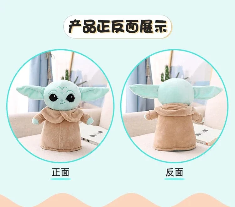 18 cm Disney Star Wars Anime Yoda Grogu Mandalorianer Figur Yoda Baby Puppen Modell Gefüllte Cartoon Yoda Schlüsselanhänger Kinderspielzeug Geschenke Deko