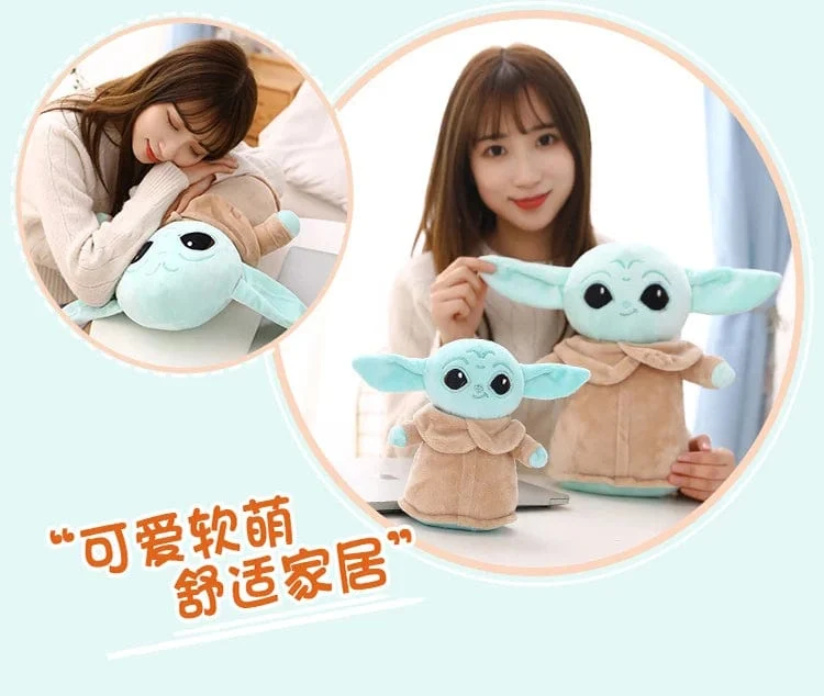 18 cm Disney Star Wars Anime Yoda Grogu Mandalorianer Figur Yoda Baby Puppen Modell Gefüllte Cartoon Yoda Schlüsselanhänger Kinderspielzeug Geschenke Deko