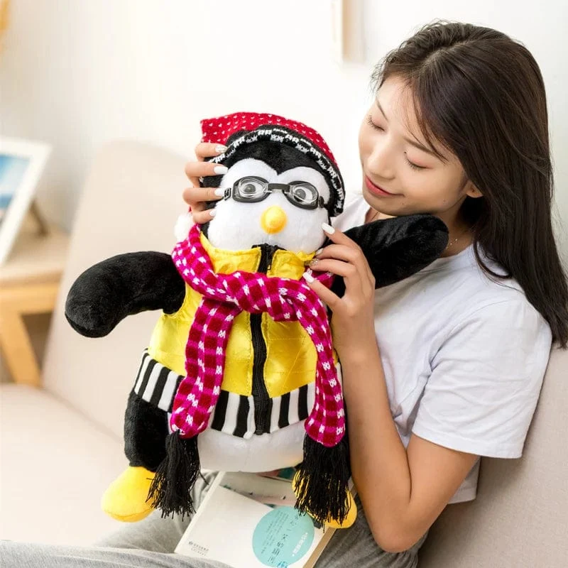 2 Größen Friends Joeys Freund Hugsy Plüschtiere Niedlicher Pinguin Rachel Ausgestopfte Puppen Spielzeug für Kinder Kinder Geburtstag Weihnachtsgeschenk