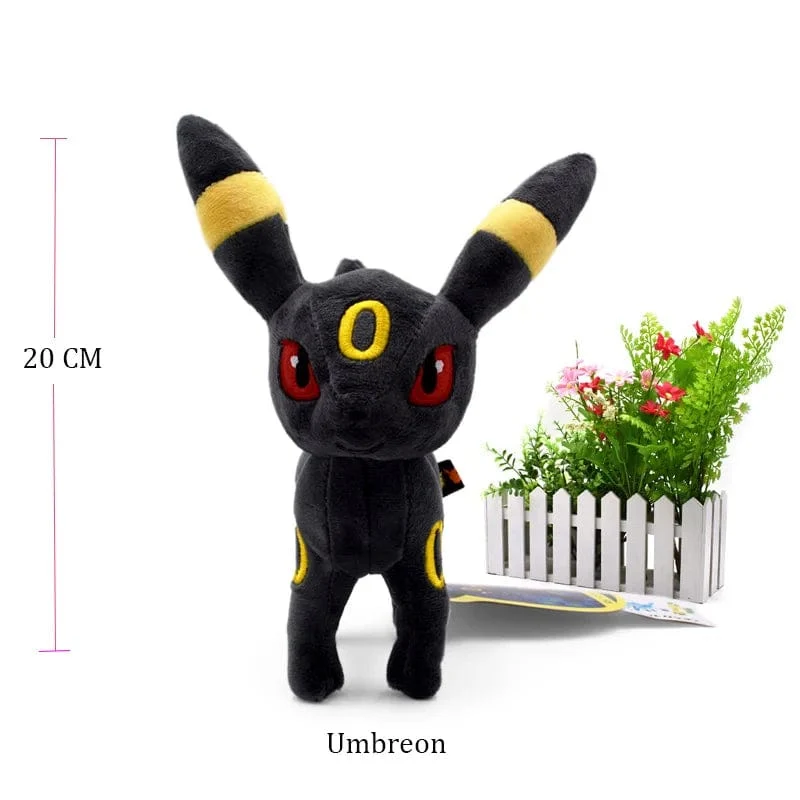 14 Stil Stehendes Eevee Plüschtier Pokemon Shiny Umbreon Vaporeon Jolteon Flareon Espeon Leafeon Gefüllte Puppe Peluche Geschenk
