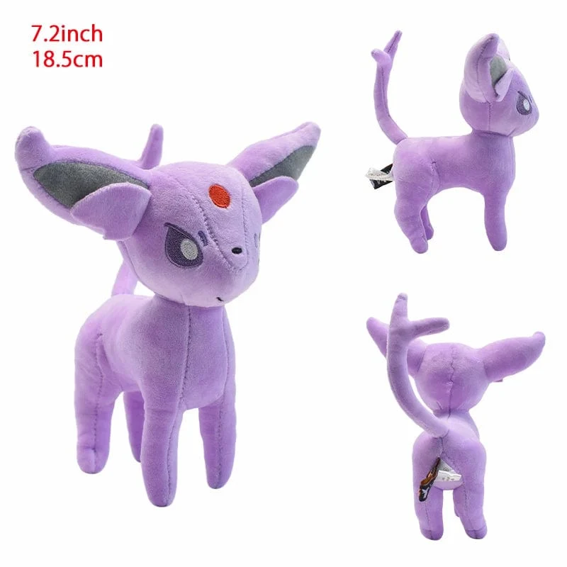 14 Stil Stehendes Eevee Plüschtier Pokemon Shiny Umbreon Vaporeon Jolteon Flareon Espeon Leafeon Gefüllte Puppe Peluche Geschenk