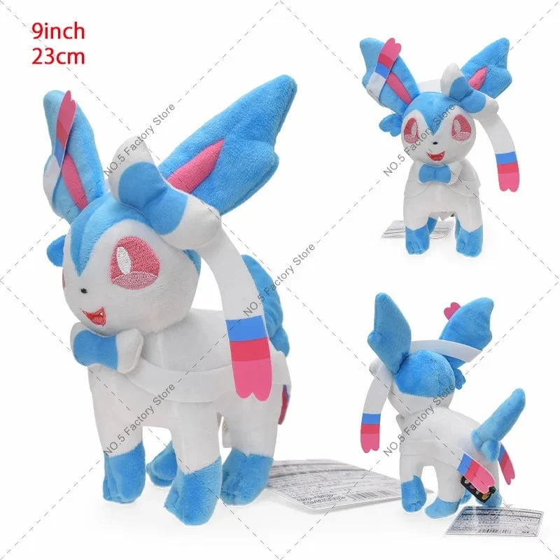 14 Stil Stehendes Eevee Plüschtier Pokemon Shiny Umbreon Vaporeon Jolteon Flareon Espeon Leafeon Gefüllte Puppe Peluche Geschenk