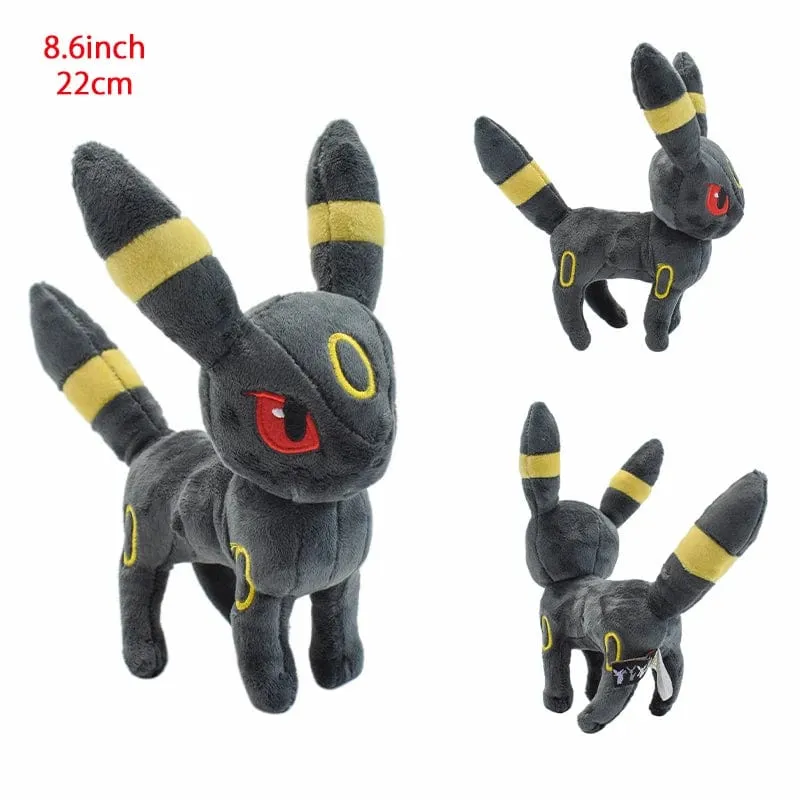 14 Stil Stehendes Eevee Plüschtier Pokemon Shiny Umbreon Vaporeon Jolteon Flareon Espeon Leafeon Gefüllte Puppe Peluche Geschenk