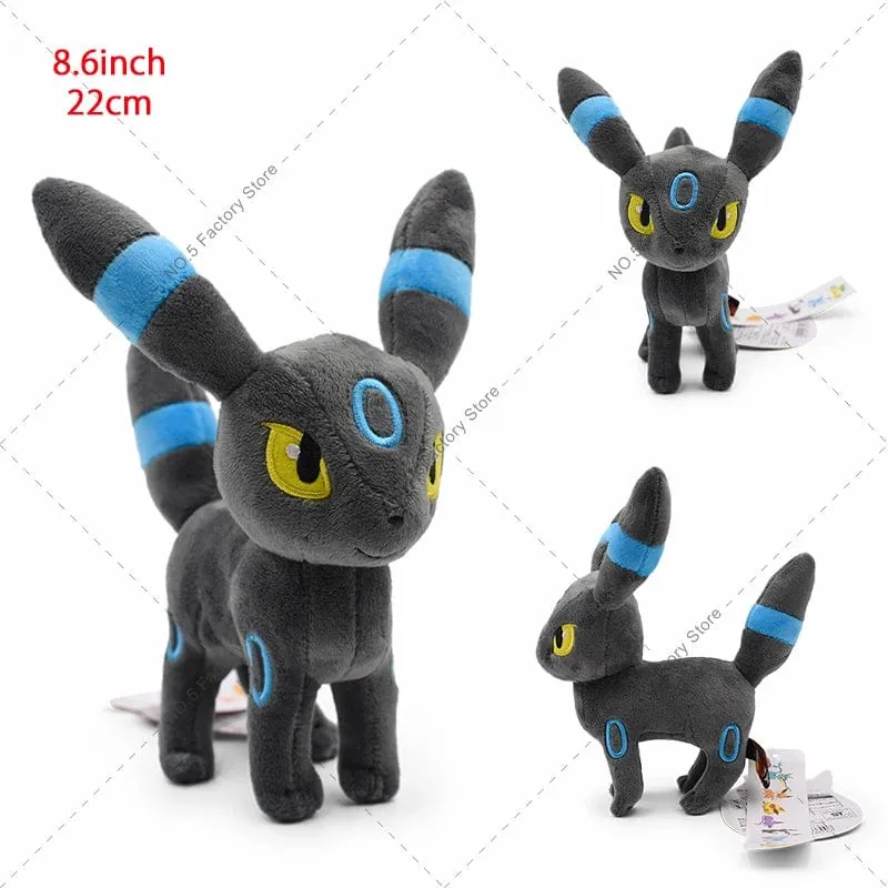 14 Stil Stehendes Eevee Plüschtier Pokemon Shiny Umbreon Vaporeon Jolteon Flareon Espeon Leafeon Gefüllte Puppe Peluche Geschenk